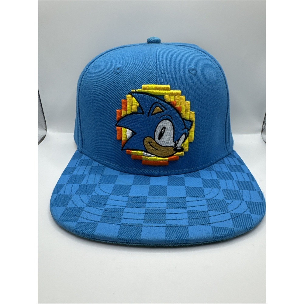Sonic The Hedgehog Baseball Cap Men's‎ One Size Blue Adjustable Snapback Hat